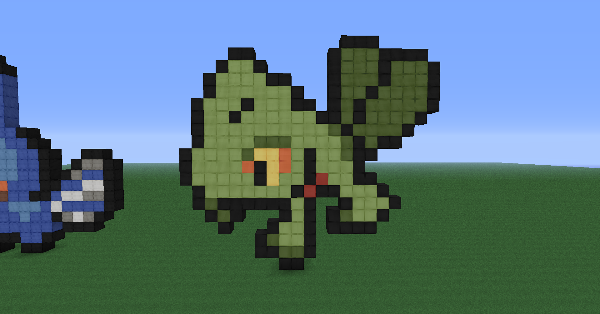 Minecraft Pixel Art: Treecko.
